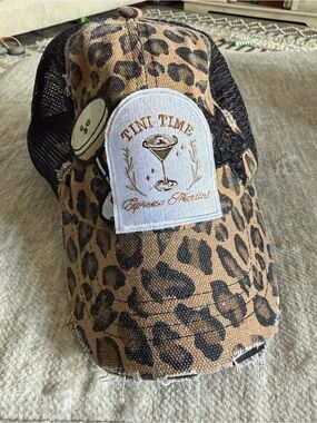 Leopard Print 'Tini Time' Trucker Hat